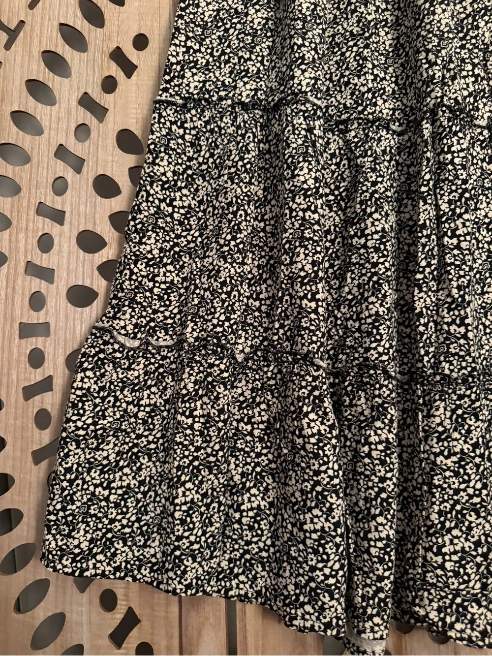 Japna Floral Tiered Midi Skirt | Size M